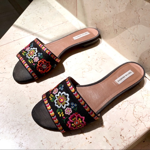 Tabitha Simmons Sprinkles Fest Embroidered Slides - Picture 6 of 8